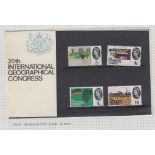 GREAT BRITAIN STAMPS : 1964 Geographical Congress presentation pack. Cat £100.