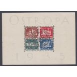 STAMPS GERMANY 1935 Konsigsberg Exhibition mini sheet fine used SG MS576a Cat £1400 (very slight