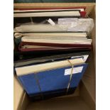 STAMPS : WORLD, dealers clearance lot of collections in a box,