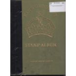 STAMPS : George VI Green Crown album with some stamps STC £454 in 2012,