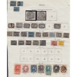 STAMPS BRAZIL Used early issues on album pages 1840's to 1920's,