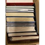 STAMPS : Box of twelve various albums and stock books,