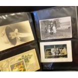 POSTCARDS : General collection of cards including family history,