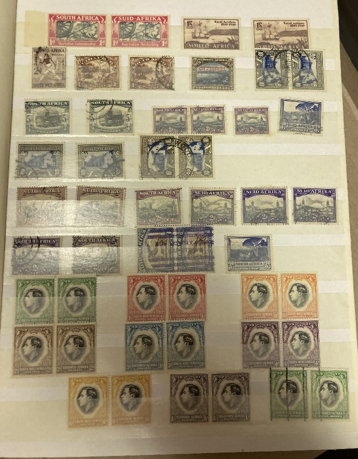 STAMPS : Mixed box of ten albums and stockbooks, Australia, Africa, Germany, USA, - Image 6 of 6