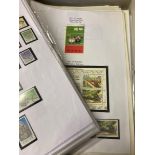 STAMPS IRELAND Box file of written up pages 1990's to 2005 mint and used