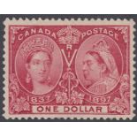 STAMPS CANADA 1897 $1 Lake,