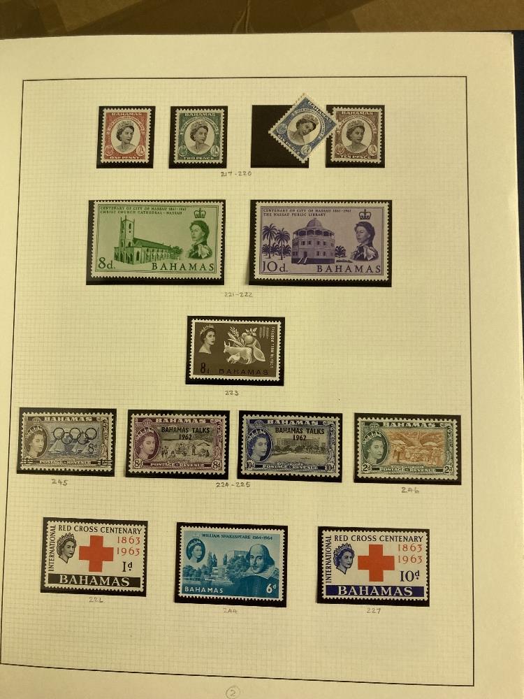 STAMPS : Twelve blue slipcase albums Commonwealth QEII sparsely filled but useful for expansion - Image 7 of 7