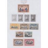 STAMPS EL SLAVADOR 1860's to 1940's collection on pages, mint and used, sets and part sets,