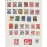 STAMPS : Small SG album of British Commonwealth mint and used, better stamps spotted,