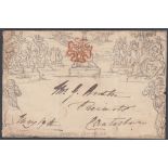 GREAT BRITAIN POSTAL HISTORY : 19th May 1840 Penny Mulready envelope stereo A160 used London to