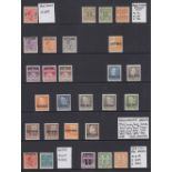 STAMPS DENMARK Mounted and unmounted mint selection on stock page, Military,