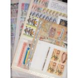 STAMPS : MONTSERRAT, a range of U/M set, singles, miniature sheets etc on eleven stock pages.