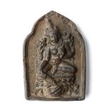 Ⓦ A MOULDED CLAY DEVOTIONAL PLAQUE