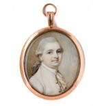 ˜A PORTRAIT MINIATURE OF A GENTLEMAN, BY RICHARD COSWAY (1742