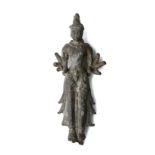 A SRIVIJAYA BRONZE FIGURE OF AVALOKITESVARA, SUMATRA OR MALAY PENINSULA, CIRCA 9TH CENTURY