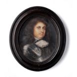 A PORTRAIT MINIATURE OF A GENTLEMAN, BY NICHOLAS (NATHANIEL) DIXON (c.1645