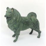 AN ITALIAN BRONZE FIGURE OF A DOG, PROBABLY NAPLES, 19TH / 20TH CENTURY