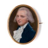 ˜A PORTRAIT MINIATURE OF A GENTLEMAN, AFTER JOHN SMART, CIRCA 1795