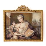 ˜A MINIATURE OF AN ALLEGORY OF LOVE, CONTINENTAL SCHOOL, CIRCA 1720