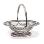 A GEORGE III SILVER BASKET, ROBERT HENNELL, LONDON, 1777