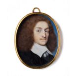 A PORTRAIT MINIATURE OF A GENTLEMAN, ENGLISH SCHOOL, CIRCA 1655