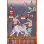 Ⓦ TWO ILLUMINATIONS FROM BUDDHIST MANUSCRIPTS, THAILAND, 19TH CENTURY