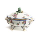 A SEVRES PORCELAIN TUREEN AND COVER, CIRCA 1763