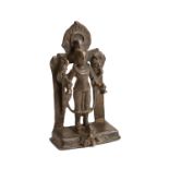 A SMALL PALA BRONZE FIGURE OF VISHNU, EASTERN INDIA, 10TH / 11TH CENTURY