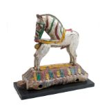 A WOOD FIGURE OF A HORSE, NORTH