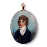 ˜A PORTRAIT MINIATURE OF A BOY, BY MRS ANNE MEE (NEE FOLDSONE, 1765