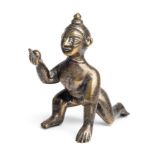 A BRONZE FIGURE OF BALAKRISHNA, BENGAL, 19TH CENTURY