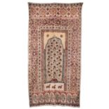 A BLOCK PRINTED COTTON HANGING, PROBABLY LAHORE, INDIA (NOW PAKISTAN), 19TH CENTURY