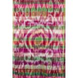 A SILK IKAT LENGTH OF CLOTH, YAZD, PERSIA, EARLY 20TH CENTURY