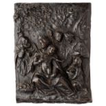 □ A BRONZE PLAQUETTE OF THE HOLY FAMILY, GIOVANNI ANTONIO MORO (ACTIVE 1610-1624, D. 1625), EARLY 17