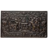 □ A BRONZE PANEL OF AARON~S FIRST SACRIFICE, NETHERLANDISH, LATE 16TH CENTURY