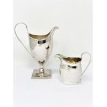 [GP] A GEORGE III SILVER MILK JUG, STEPHEN ADAMS, LONDON, 1794