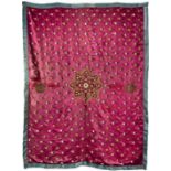 A WOMAN~S SILK WEDDING SHAWL (ODHNI), KUTCH, WESTERN INDIA, 19TH CENTURY