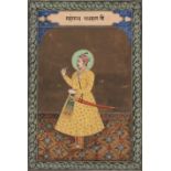 Ⓦ A PORTRAIT OF A MUGHAL NOBLEMAN, JAIPUR, INDIA, CIRCA 1850