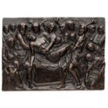 □ A BRONZE PLAQUETTE OF THE ENTOMBMENT, ANDREA BRIOSCO CALLED IL RICCIO (CIRCA 1470-1532)