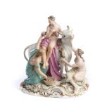 A MEISSEN GROUP, ~EUROPA AND THE BULL~, LATE 19TH CENTURY