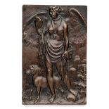 □ A BRONZE PLAQUETTE OF AN ALLEGORY OF VANITY, PETER FLÖTNER (1485-1523), EARLY 16TH CENTURY