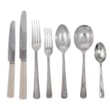 A SET OF TABLE SILVER, VINERS LTD., RETAILED BY ASPREY & CO. LTD., SHEFFIELD, 1955-1960