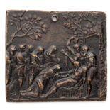 □ A BRONZE PLAQUE OF THE ENTOMBMENT, AFTER VALERIO BELLI (C.1468-1546)