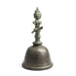A MAJAPAHIT BRONZE BELL, JAVA, INDONESIA, 14TH/15TH CENTURY