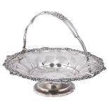 A GEORGE IV SILVER BASKET, CHARLES FOX, LONDON, 1825