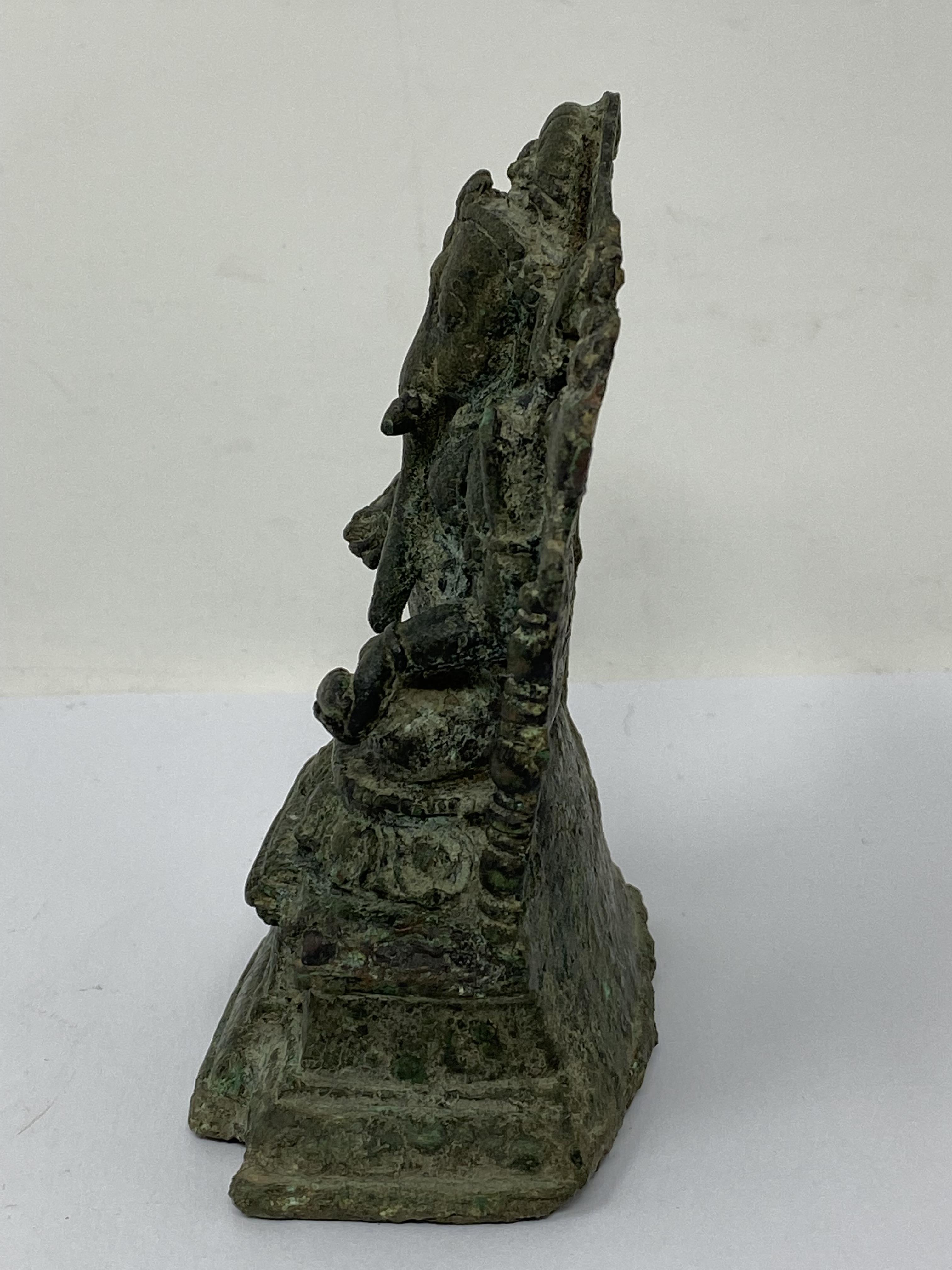 A PALA BRONZE FIGURE OF GANESHA, BENGAL OR BIHAR, 11TH/12TH CENTURY - Image 3 of 6