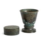 TWO KHMER BRONZE VESSELS, CAMBODIA, CIRCA 12TH CENTURY