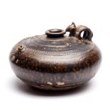 A KHMER BROWN GLAZED JAR, CAMBODIA, 12TH/13TH CENTURY