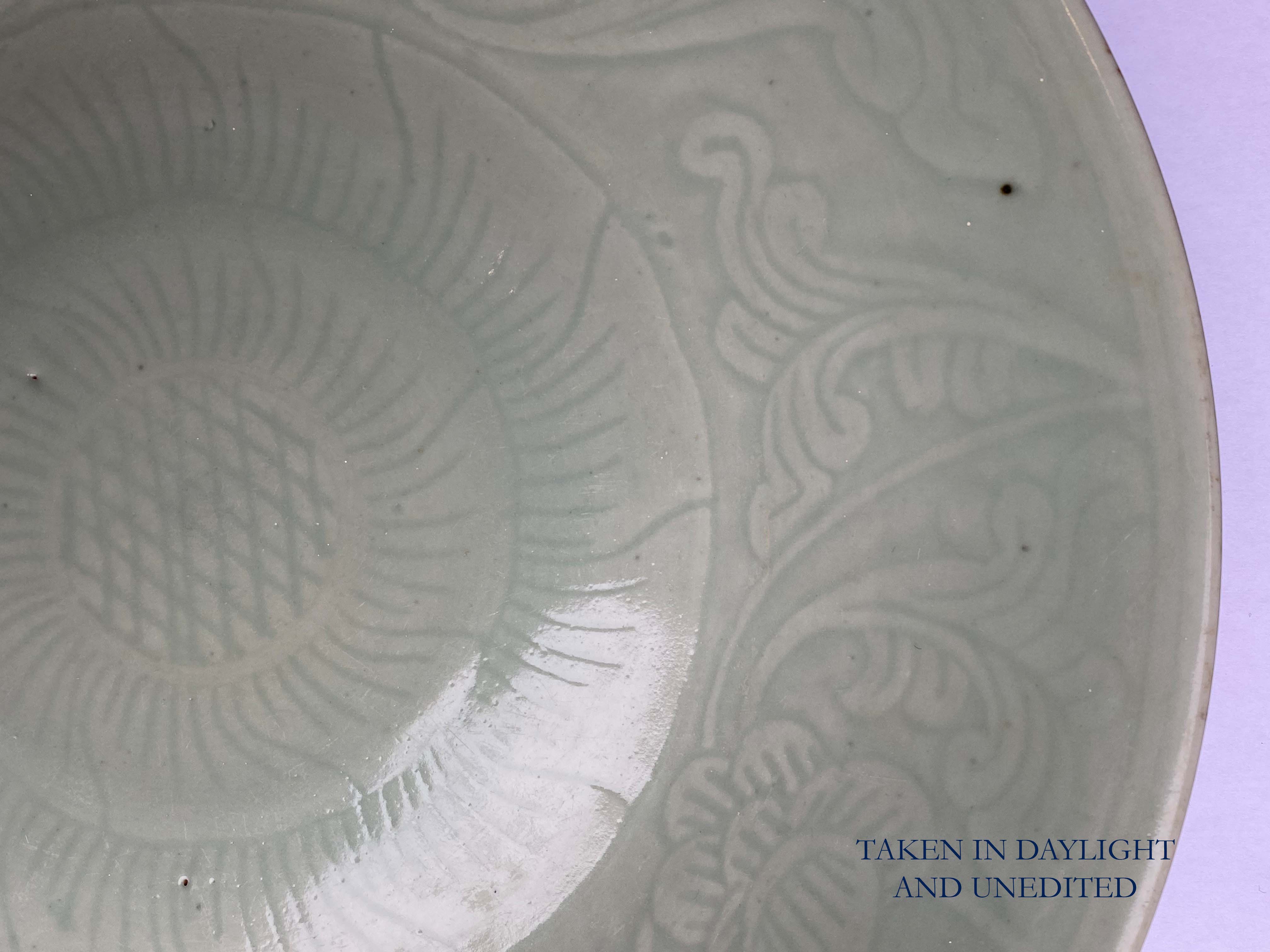 A CHINESE CELADON GLAZED DISH, 19TH CENTURY - Image 6 of 9