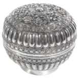 A SILVER LIME BOX, BURMA, 19TH CENTURY